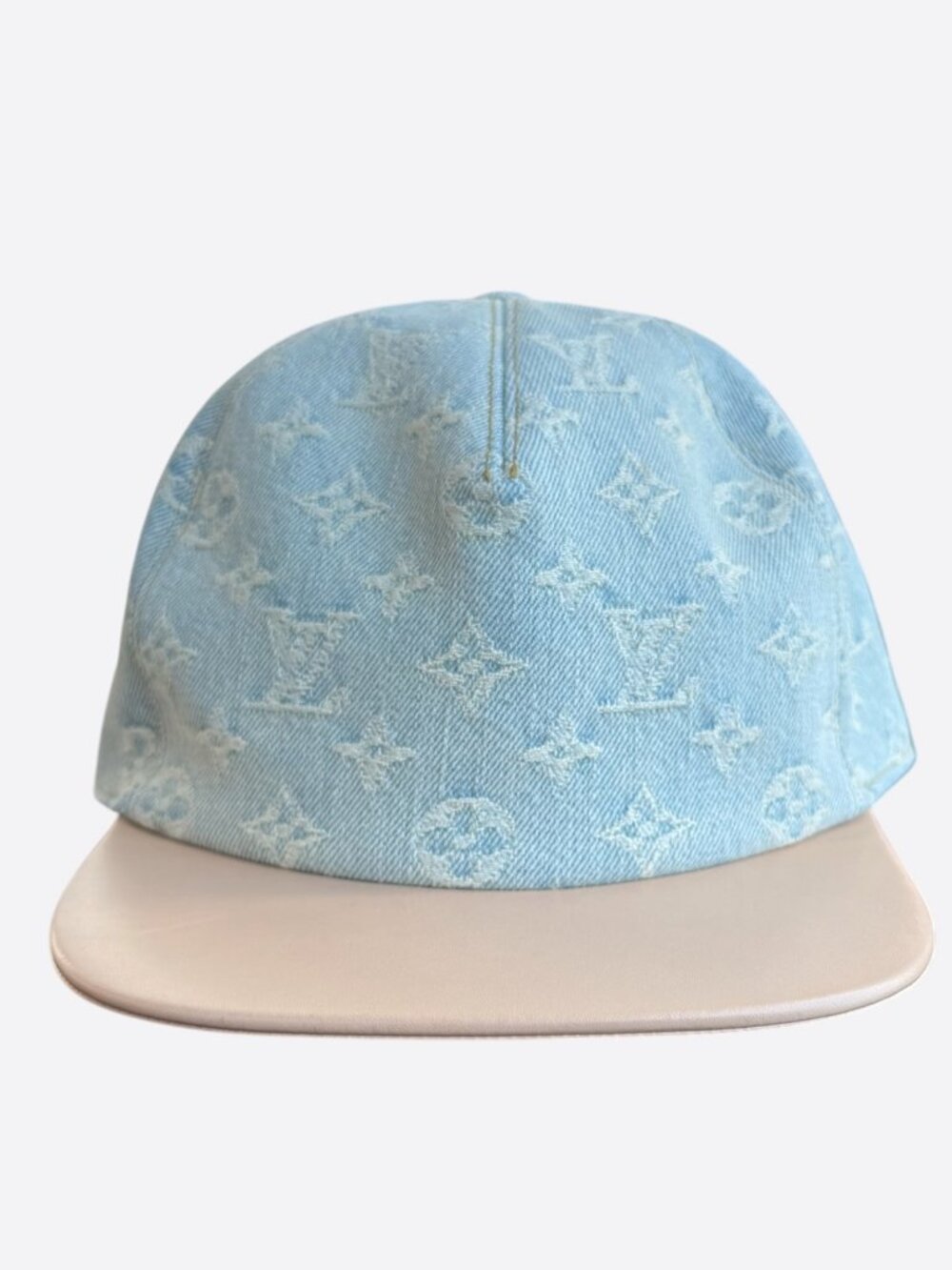 Louis Vuitton Light Blue Monogram Denim Cap